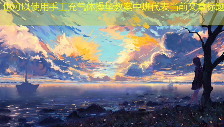 手工充气体操垫教案中班